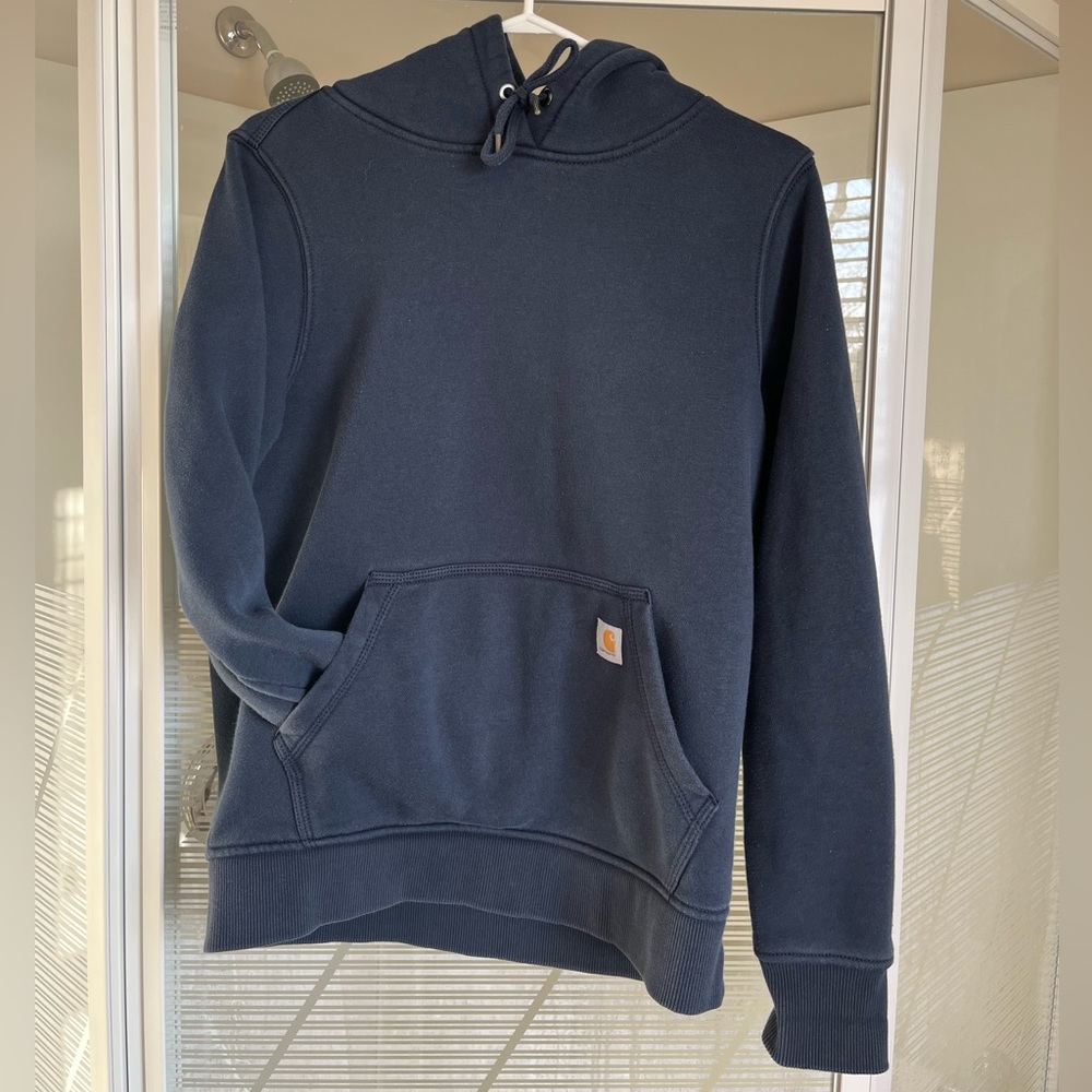 Carhartt Navy Blue Hoodie Women’s Small